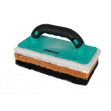 Set Dristi cu Burete / Tampon pentru curatare (1 maner, 3 baze), 250x120mm - BIHUI-CSPK4