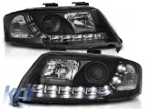 Set de faruri tuning cu lumini LED potrivit pentru Audi A6 C5 06.2001-05.2004 sedan/combina, stanga si dreapta Performance AutoTuning