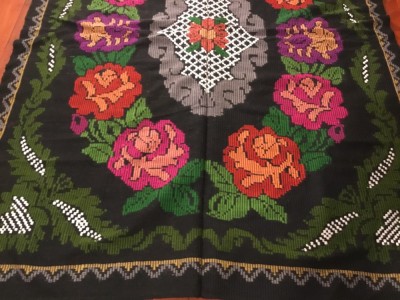 arta / traditie / rustic / design - Cuvertura , Macat , Scoarta , Patura taraneasca realizata manual la razboiul de tesut ! foto