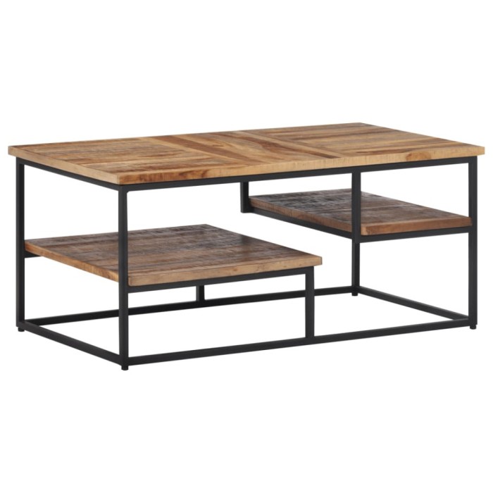 vidaXL Măsuță de cafea, 90x50x39 cm, lemn masiv de tec reciclat 358517