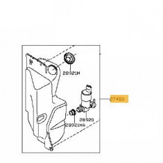 Rezervor spalator parbriz Nissan Qashqai (J11), 03.2014-06.2017, fara Gura umplere vas spalator, cu pompa sprit parbriz