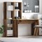 Birou cu raft Lemn vechi 138.5 x 55 x 143 cm Lemn compozit