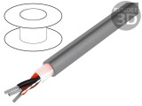 Cablu Pro-Tekt 3x24AWG 300V 50m Cu Neecranat