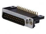 D-Sub 25-Pin Soclu Tată 90&deg; THT 5A, ADAM TECH