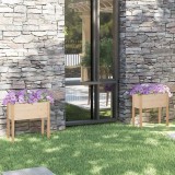 Cumpara ieftin Jardiniere de grădină, 2 buc., 70x31x70 cm, lemn masiv de pin