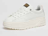 G-STAR, Pantofi sport flatform din piele ecologica cu garnitura din piele intoarsa Lhana, Alb, 36, Resigilat, Grad A