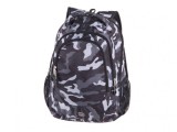 Rucsac pentru scoala cu 5 compartimente,model Blast Gray Army,46x32x25 cm