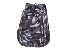 Rucsac pentru scoala cu 5 compartimente,model Blast Gray Army,46x32x25 cm