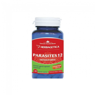 Parasites 12 Detox Forte 30cps Herbagetica foto