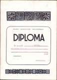 HST PM43 Diplomă 1976 Cooperativă evidențiată pe Uniune - Oradea