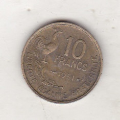 bnk mnd Franta 10 franci 1951