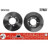 Set disc frana Toyota Land Cruiser ( J6) 08.80-12.92, Land Cruiser ( J7 Jl7) 03.84-, Land Cruiser 80 ( J8) 01.90-02.01, Land Cruiser Hardtop ( J7) 11, Trw