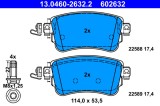 ATE 13.0460-2632.2 set placute frana,frana disc