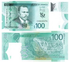 Jamaica 100 Dolari 2022 P-97 Comemorativa Polimer UNC