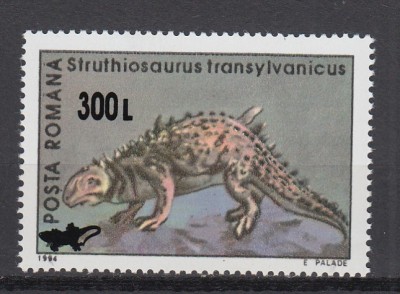 ROMANIA 2001 LP 1559 ANIMALE PREISTORICE SUPRATIPAR MNH foto