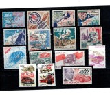 Monaco - Lot timbre neuzate, tematica Raliul Monte Carlo, curse de mașini