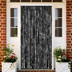 vidaXL Perdea pentru insecte, antracit, 90x200 cm, chenille