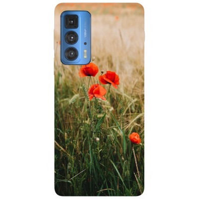 Husa compatibila cu Motorola Moto G22 model Poppies, Silicon, TPU, Viceversa foto