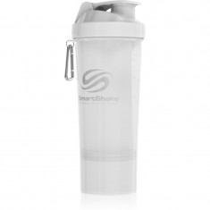 Smartshake Slim shaker pentru sport + rezervor culoare Pure White 500 ml