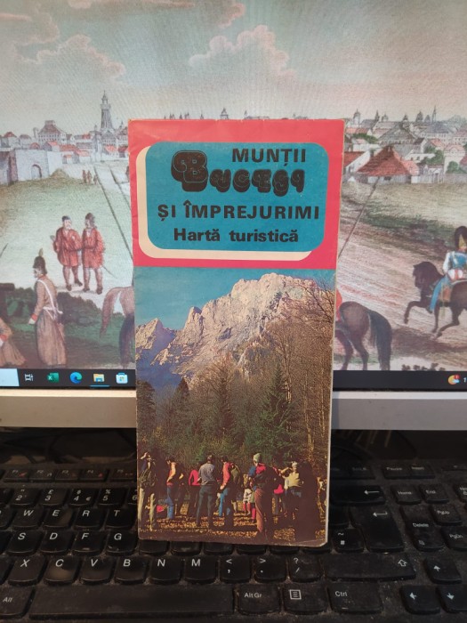 Munții Bucegi și &Icirc;mprejurimi, Hartă turistică, Nae Popescu, Publiturism 1983 109