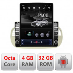 Navigatie dedicata Fiat 500 intre anii 2007-2015 Android radio gps internet Lenovo Octa Core 4+64 LTE Kit-fiat500+EDT-E709 CarStore Technology