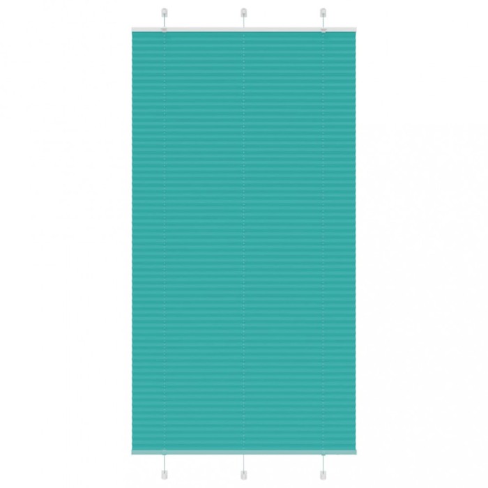 vidaXL Jaluzea plisată verde petrol 110x200 cm Lățime țesătură 109,4 cm