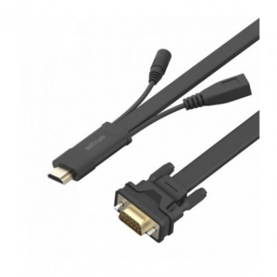 Cablu Convertor Adaptor HDMI la VGA+Audio Astrum DA460 foto