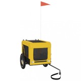 Cumpara ieftin Remorca bicicleta animale companie galben/negru oxford/fier