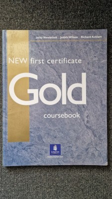 NEW FIRST CERTIFICATE GOLD COURSEBOOK foto