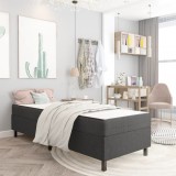 VidaXL Pat continental, gri &icirc;nchis, 100x200 cm, material textil