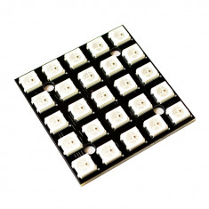 Placa cu 25 LED-uri RGB 5050 WS2812 (w.7014C)