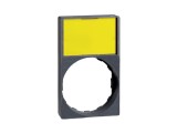 Tăbliţă descriptivă 22mm neagră din plastic pentru Harmony XB4