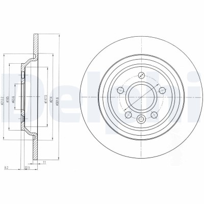 DELPHI BG4239C Disc frana foto