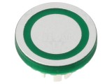 Lentilă pentru buton 22mm, transparentă verde