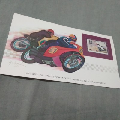 CARD SUVENIR CU TMBRU NESTAMPILAT /E MAI MARE CA CP/ ISLE OF MAN foto