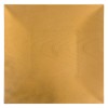 Platou Decorativ, Patrat, Auriu, 30x30x2cm, Plastic, Oem