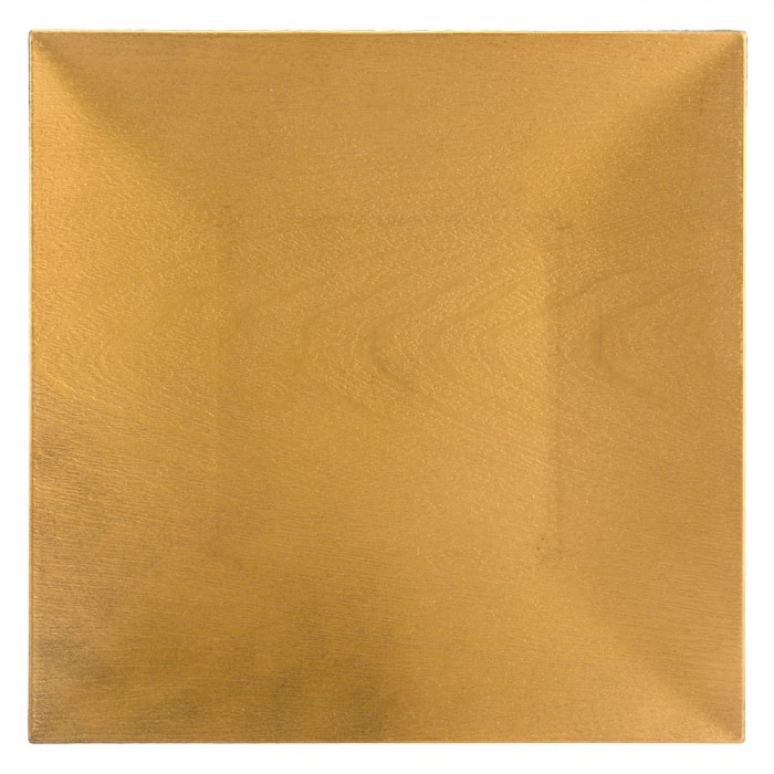 Platou Decorativ, Patrat, Auriu, 30x30x2cm, Plastic