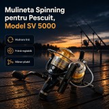 Mulineta Spinning pentru Pescuit, Model SV 5000