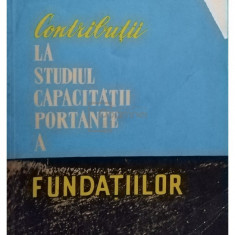 Eugen Zaharescu - Contributii la studiul capacitatii portante a fundatiilor (editia 1961)