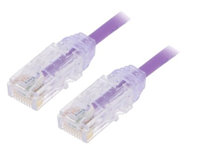 Patch Cord U/UTP Cat6 LSZH Violet 0.5m foto