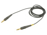 Cablu de măsurare neizolat 2m gri 60VDC 30VAC 19A