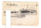 CP Galati - Vederi din port, 1901, circulata, Fotografie