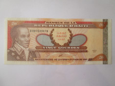Haiti 20 Gourdes 2001 in stare f.buna foto