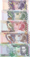 Bancnota Sao Tome si Principe 5.000 - 100.000 Dobras 2013 - P65-69 UNC (set x5) foto