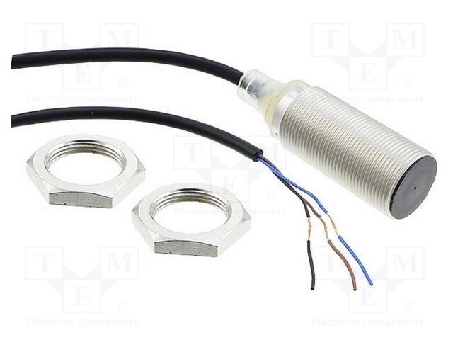 Senzor inductiv OMRON E2B M18 0-8mm PNP NO 10-30V IP67 alamă