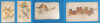 Pasari - Carte Postala veche din anii 1920 - Lot x 4 bucati, Circulata, Printata