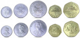 HAITI █ SET COMPLET DE MONEDE █ 5, 20, 50 Centimes, 1, 5 Gourdes █ 1995- █ UNC, America Centrala si de Sud