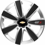 Set 4 Capace Roti GTX Carbon Gri-Negru R16, Pentru Chevrolet, Autohelix MSA