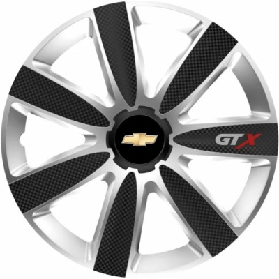 Set 4 Capace Roti GTX Carbon Gri-Negru R14, Pentru Chevrolet foto