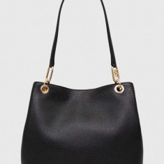 MICHAEL Michael Kors poseta de piele culoarea negru